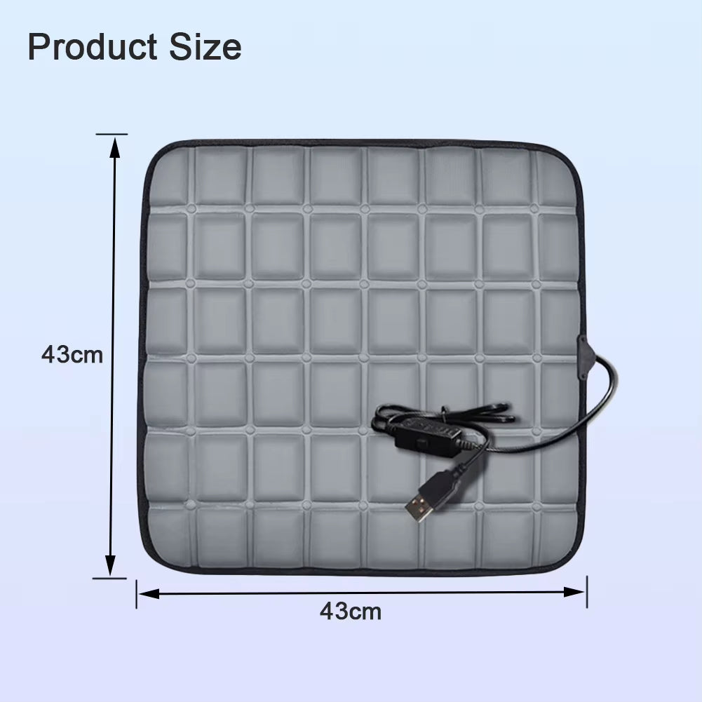 Heated Car Seat Cover USB 5V Heating Electric Car Seat Cushion Comfortable Non Slip Scratch Resistant Auto Interior Accessories