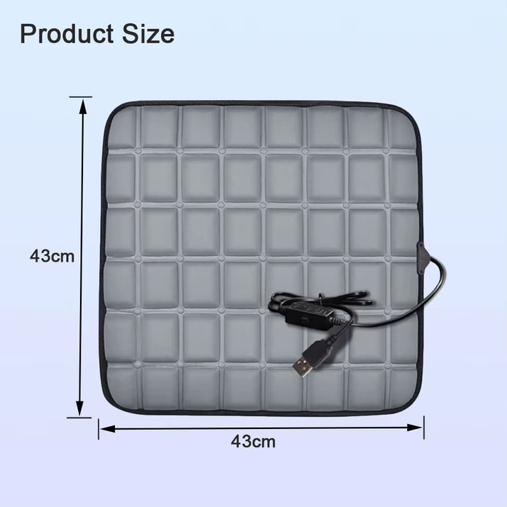 Heated Car Seat Cover USB 5V Heating Electric Car Seat Cushion Comfortable Non Slip Scratch Resistant Auto Interior Accessories